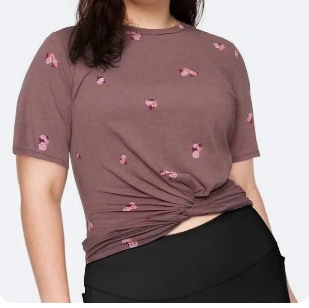 Victorias Secret Pink Twist Front Top SS Large